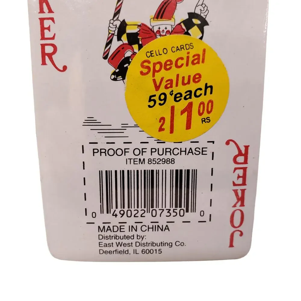 Vintage Playing Cards Joker Special Cello Cards Game Cards Poker